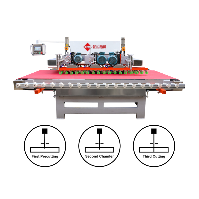 2.4米数控三刀岩板瓷砖切割机